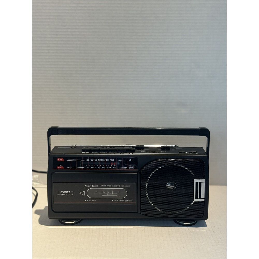 NIB Lennox Sound BoomBox AM/FM Dual Cassette Recorder Open Box